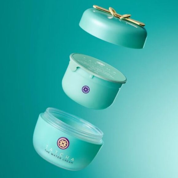 2X TATCHA The Water Cream 1.7 fl.oz. Refillable  New Free Furoshiki Wrap - Picture 5 of 12